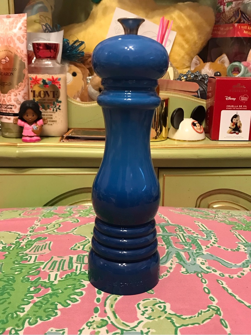 Le Creuset Salt Mill Marseille Blue Glossy Grinder